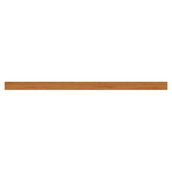 Hampton Bay Hampton 91.5 in. W x 0.204 in. D x 4.375 in. H Kitchen Cabinet Toe Kick in Medium Oak