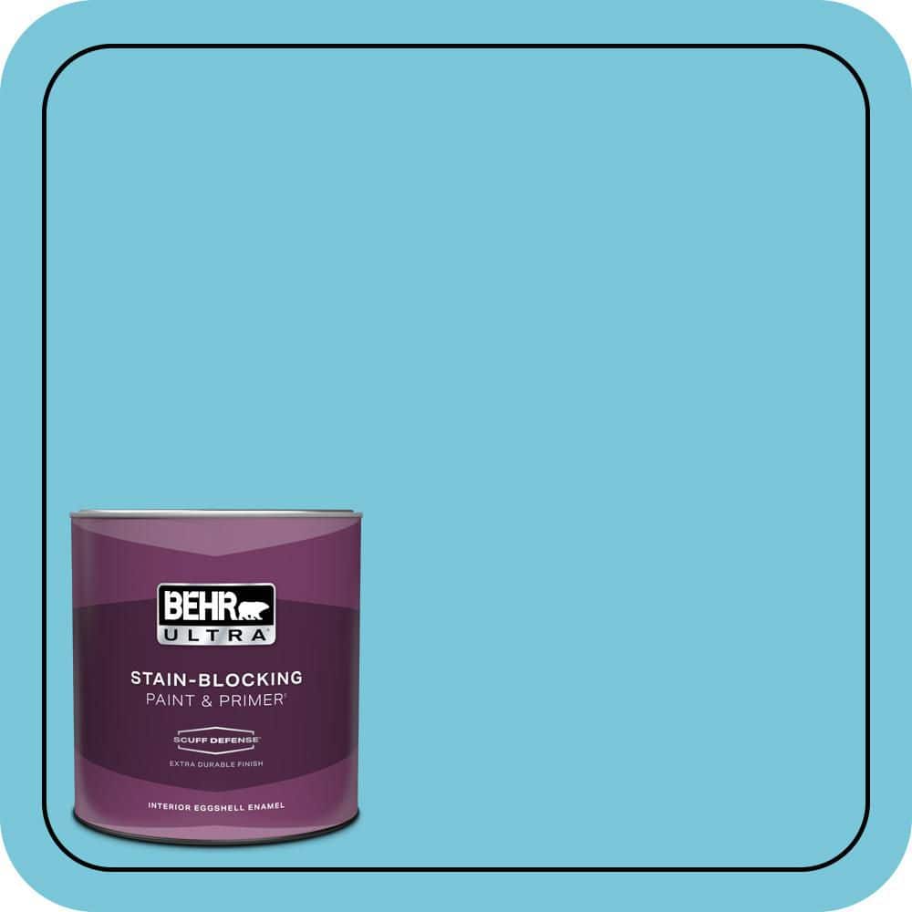 BEHR ULTRA 1 qt. #520B-4 Water Flow Extra Durable Eggshell Enamel Interior Paint & Primer