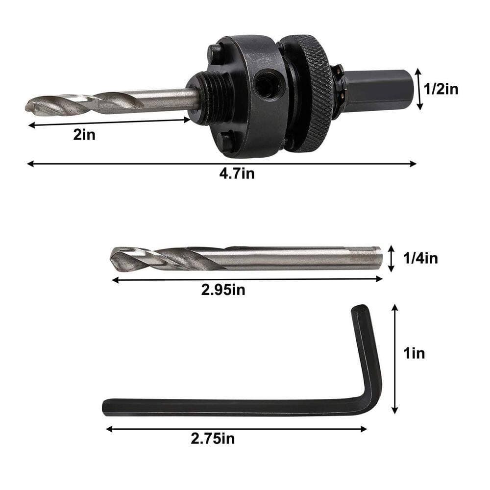 Unbranded Heavy Duty Bi-Metal HSS 6 in. Hole Saw for Cornhole Boards Plywood Iron Acrylic Ducts Ceiling Lights Walls (2)
