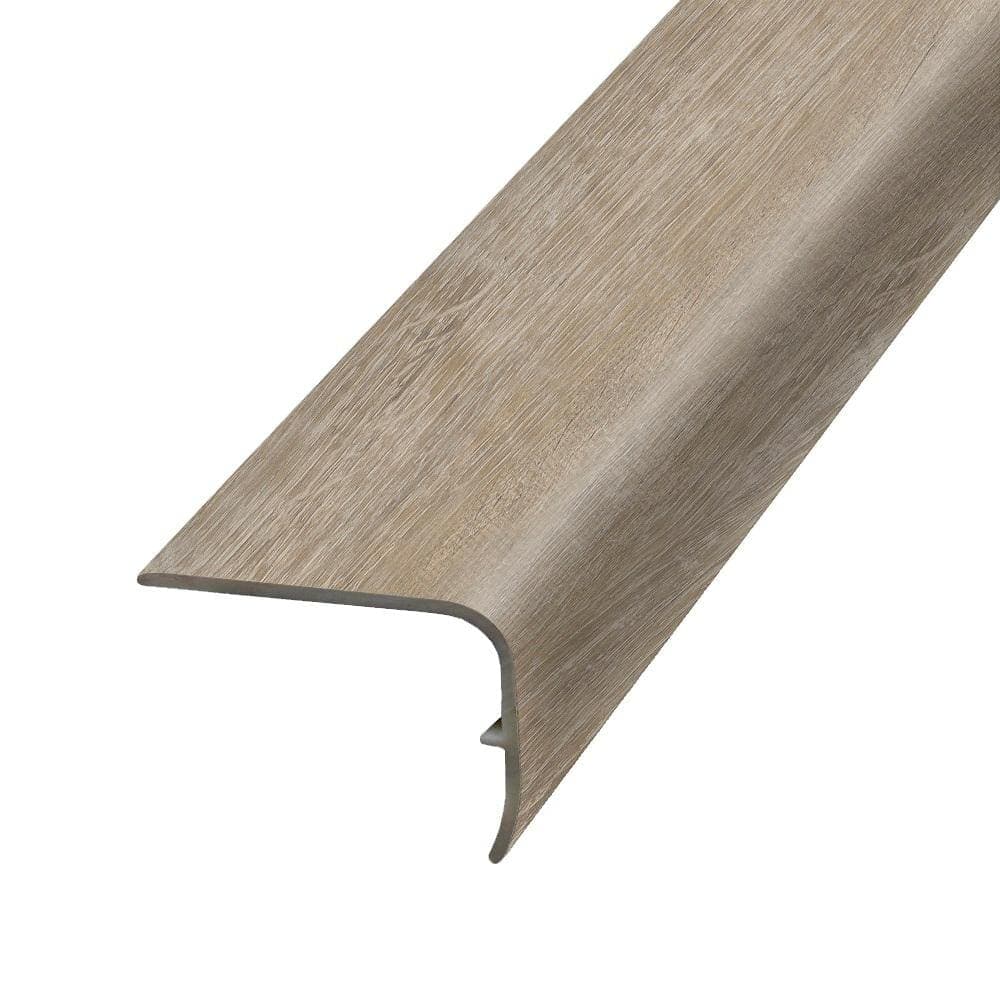 PERFORMANCE ACCESSORIES Sterling 1.32 in. Thick x 1.88 in. Wide x 78.7 in. Length Vinyl Stair Nose Molding (2)
