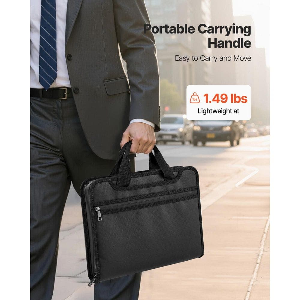 SKYSHALO Fireproof Document Bag, 1832°F Heat Insulated Fireproof and Waterproof Bag, Portable Multi-Layer File Storage Security (3)