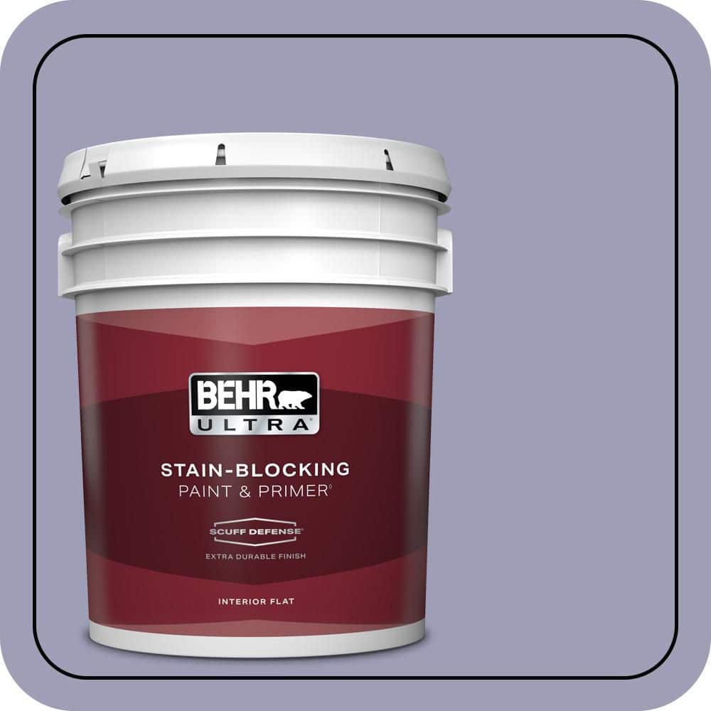 BEHR ULTRA 5 gal. #630F-4 Wild Thistle Extra Durable Flat Interior Paint & Primer