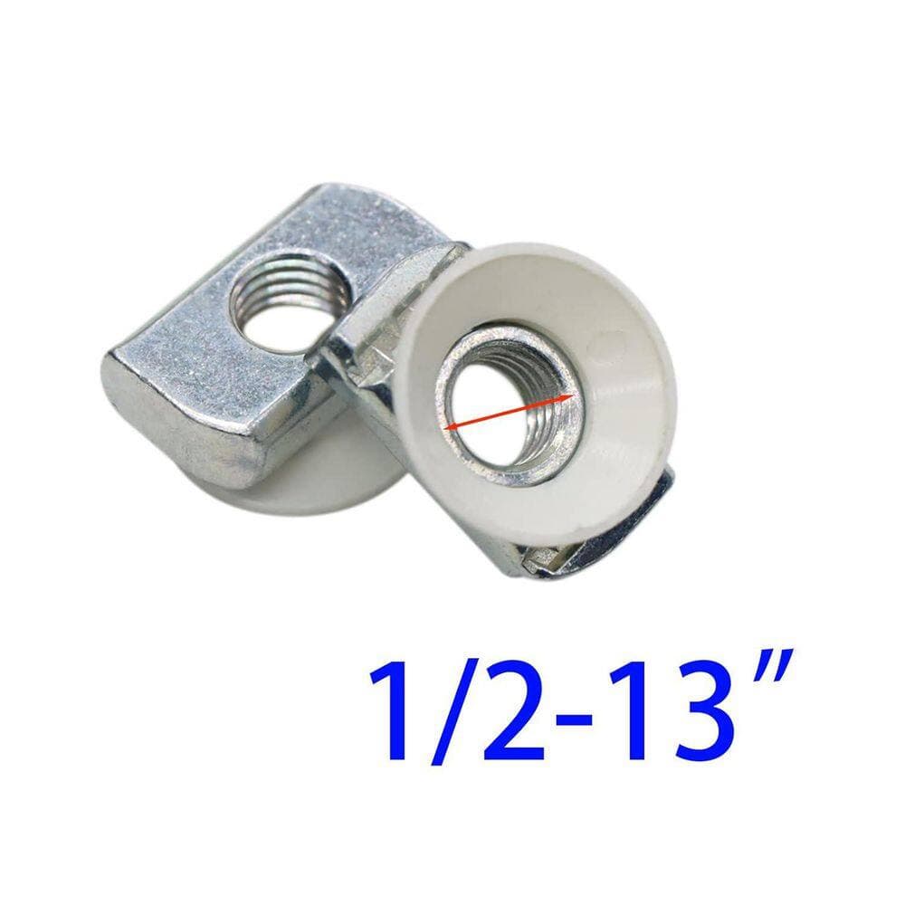 Ahfiwaso 1/2 in. - 13 Cone Strut Channel Twirl Nuts with Zinc Electroplate Finish for Great Use Unistrut Channels, 10-Packs (2)