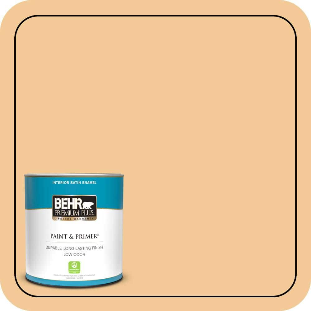 BEHR PREMIUM PLUS #M260-4 Lunch Box Enamel Low Odor & Primer (1)