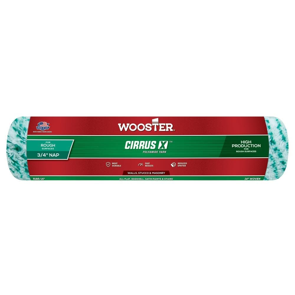 Wooster 14 in. x 3/4 in. Pro Cirrus X Polyamide High-Density Knit Roller Cover (1)