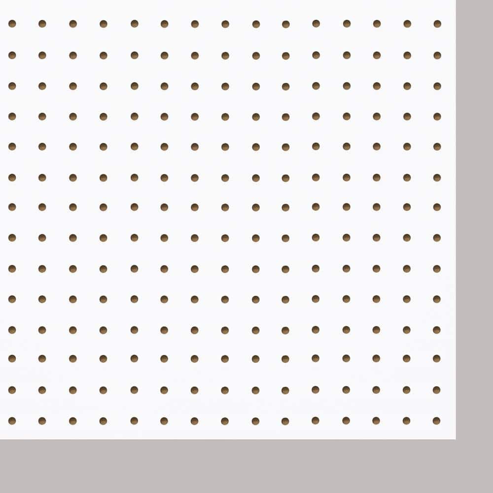 Unbranded Pegboard White Panel (Common: 3/16 in. x 4 ft. x 8 ft.; Actual: 0.155 in. x 47.7 in. x 95.7 in.) (4)