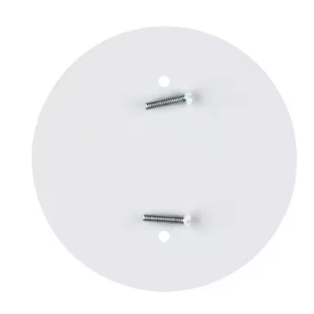 Bel Air Lighting 4.75 in. Round White Ceiling Outlet Box Concealer for 3 in. and 4 in. Outlet Boxes (2)