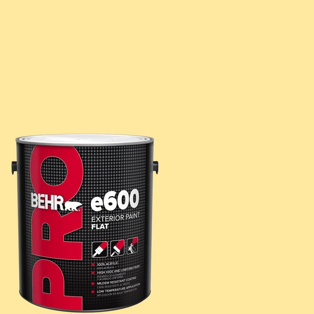 BEHR PRO 1 gal. #P300-4 Rise and Shine Flat Exterior Paint
