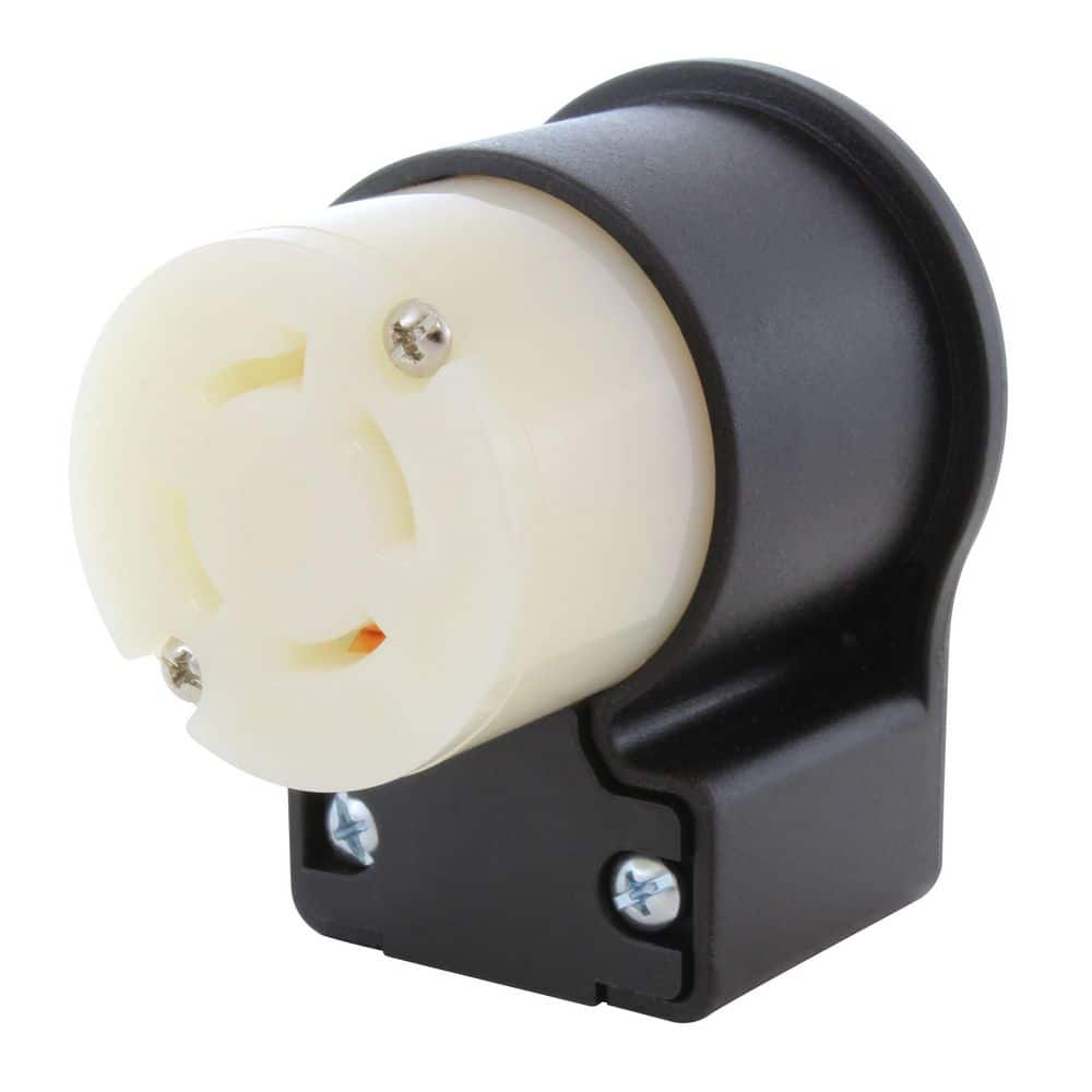 AC WORKS NEMA L17-30R 30A 3-Phase 600V Elbow 4-Prong Locking Female Connector with cULus Approval (1)