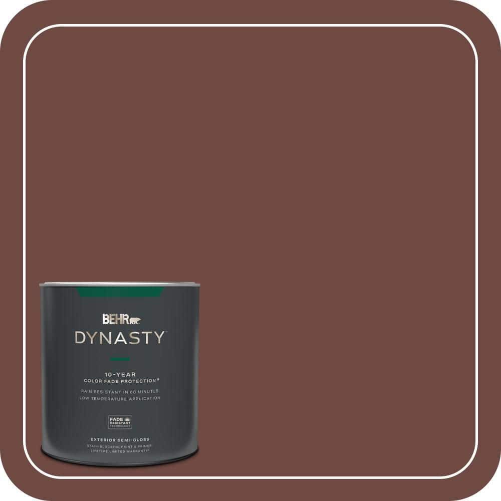 BEHR DYNASTY 1 qt. #S-G-720 Fireside Semi-Gloss Exterior Stain-Blocking Paint & Primer