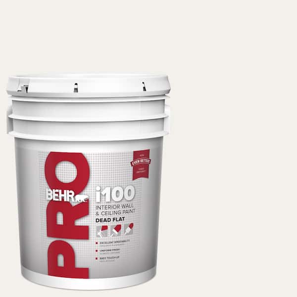 BEHR PRO 5 gal. #HDC-MD-06 Nano White Dead Flat Interior Paint (2)