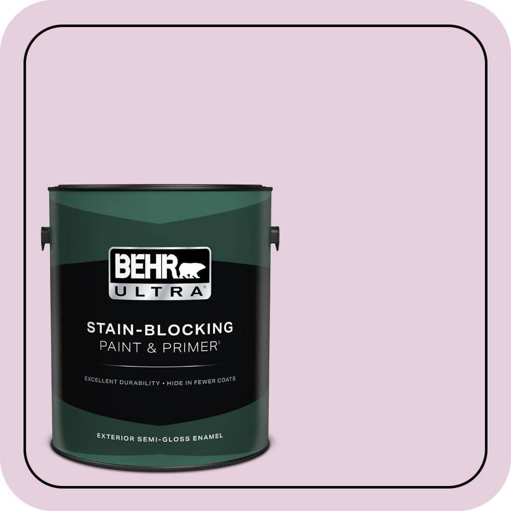 BEHR ULTRA 1 gal. #680C-3 Rose Glow Semi-Gloss Enamel Exterior Paint & Primer