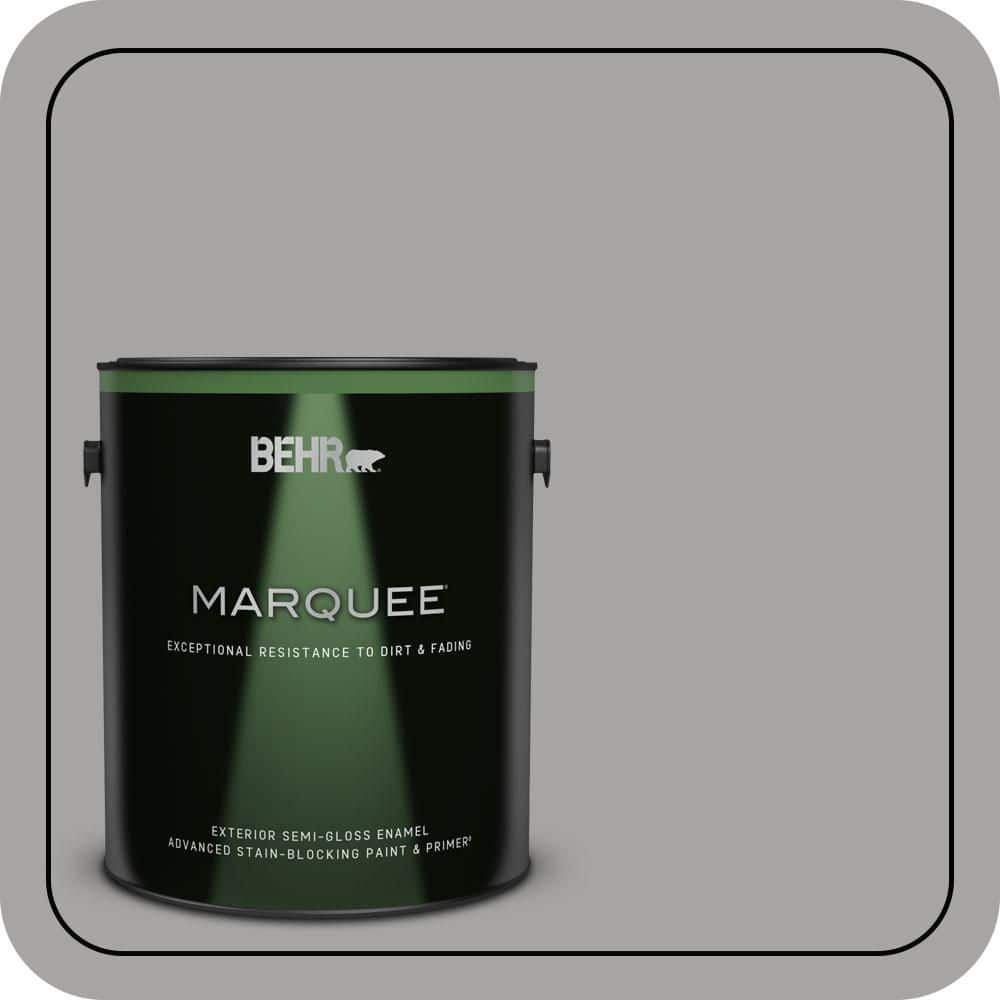 BEHR MARQUEE 1 gal. #PPU26-07 Smokey Wings Semi-Gloss Enamel Exterior Paint & Primer