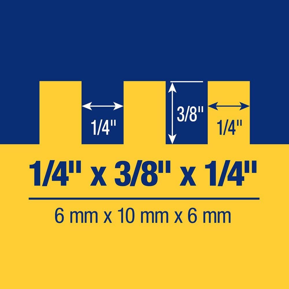 QEP 1/4 in. x 3/8 in. x 1/4 in. Stainless Steel Blade for Tile Square-Notch Trowel (4)