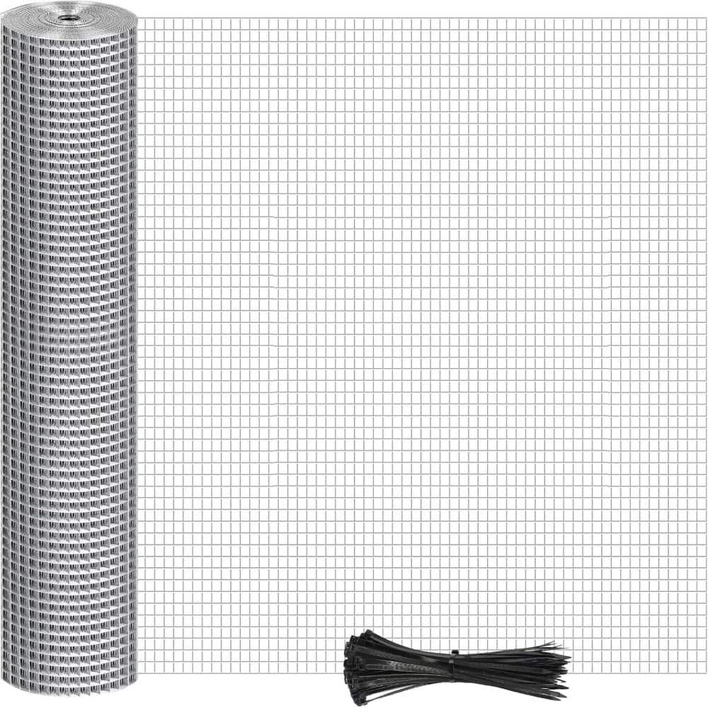 Unbranded 48in x 100ft Hot-Dip Galvanized Welded Wire Mesh 3/4in 23 Gauge Heavy Duty Hardware Cloth for Garden Chicken Coop