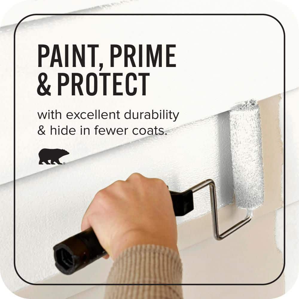 BEHR ULTRA 1 gal. #PR-W15 Ultra Pure White Satin Enamel Exterior Paint & Primer (3)