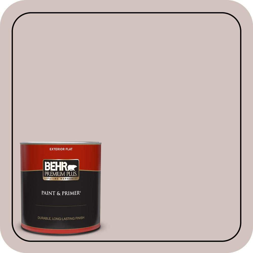 BEHR PREMIUM PLUS 1 qt. #MQ3-01 Josephine Flat Exterior Paint & Primer