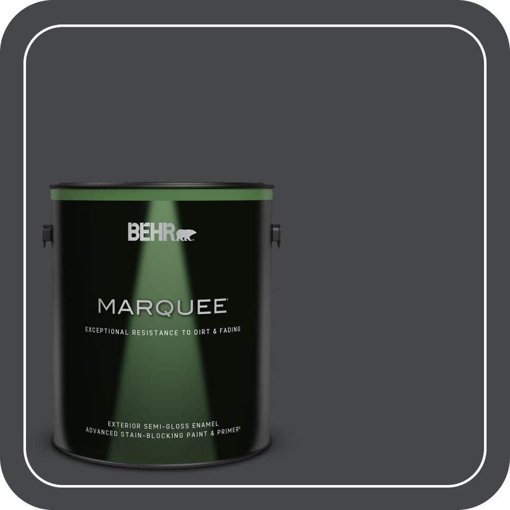 BEHR MARQUEE 1 gal. #PPU26-23A Dark Secret Semi-Gloss Enamel Exterior Paint & Primer