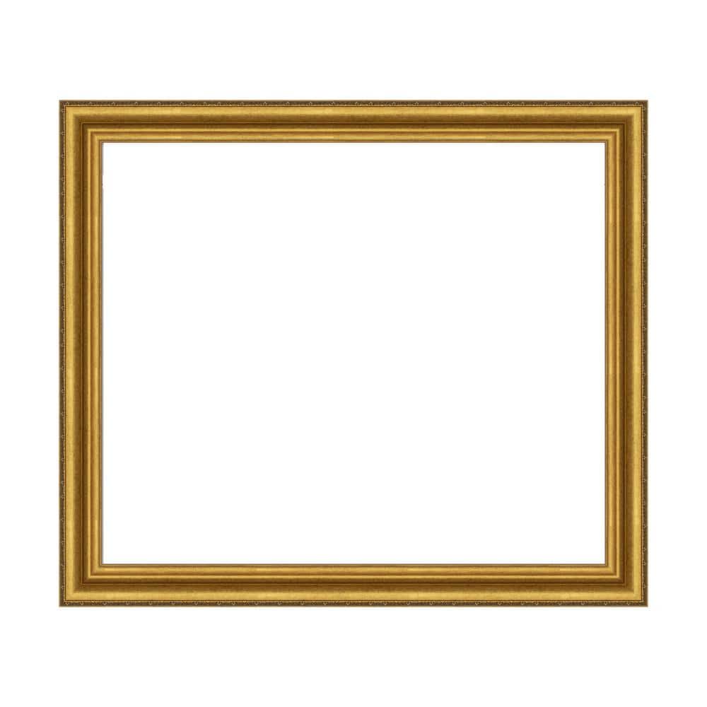 Amanti Art Mirror Makeover Parlor Gold 43.25 in. W x 37.25 in. H Bathroom Mirror Frame Border Kit-Fits a 42 x 36 Mirror (1)