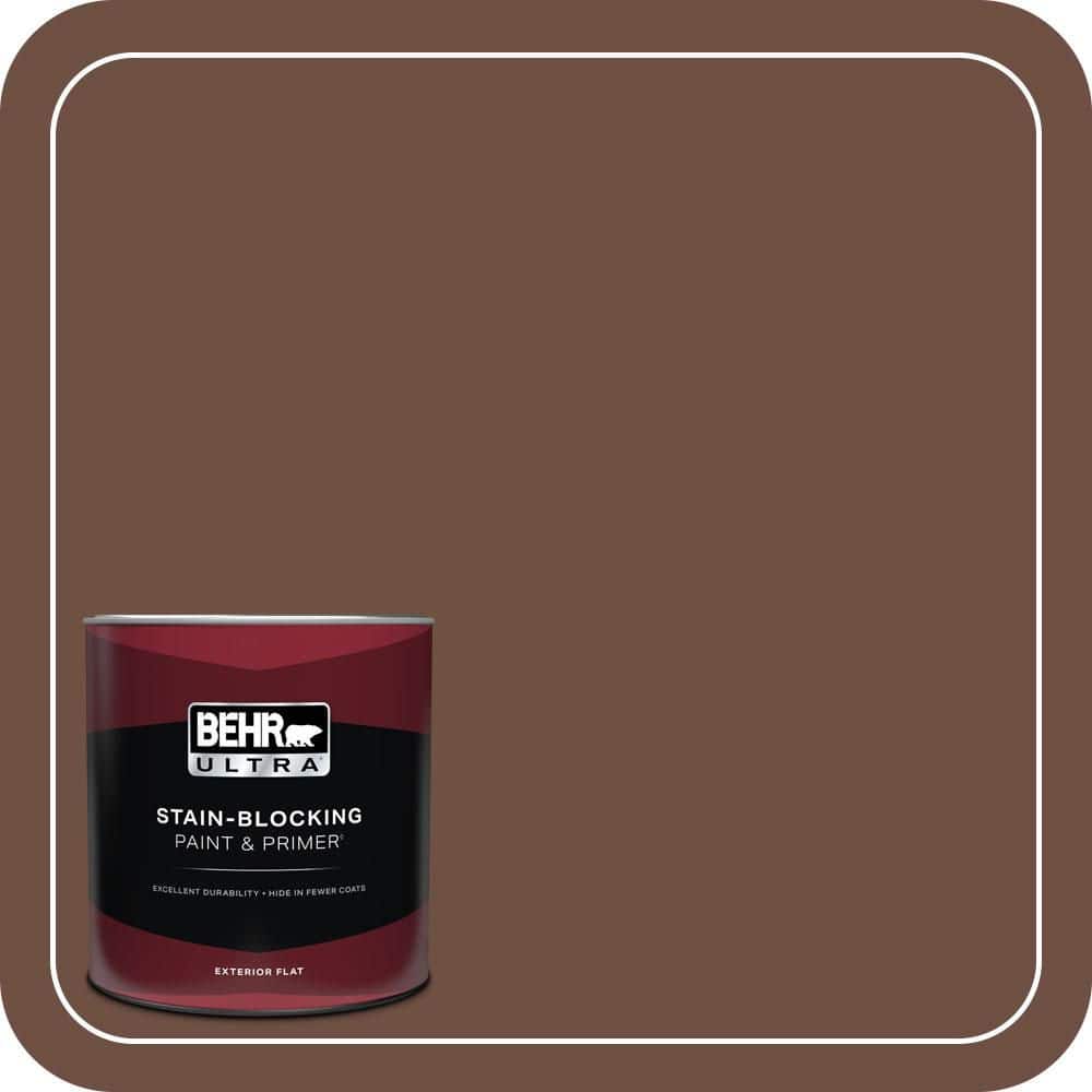 BEHR ULTRA 1 qt. #PPU3-19 Moroccan Henna Flat Exterior Paint & Primer