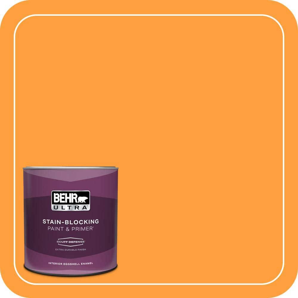 BEHR ULTRA 1 qt. #S-G-300 Hawaiian Passion Extra Durable Eggshell Enamel Interior Paint & Primer