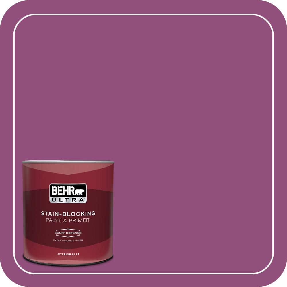 BEHR ULTRA 1 qt. #P110-7 XOXO Extra Durable Flat Interior Paint & Primer