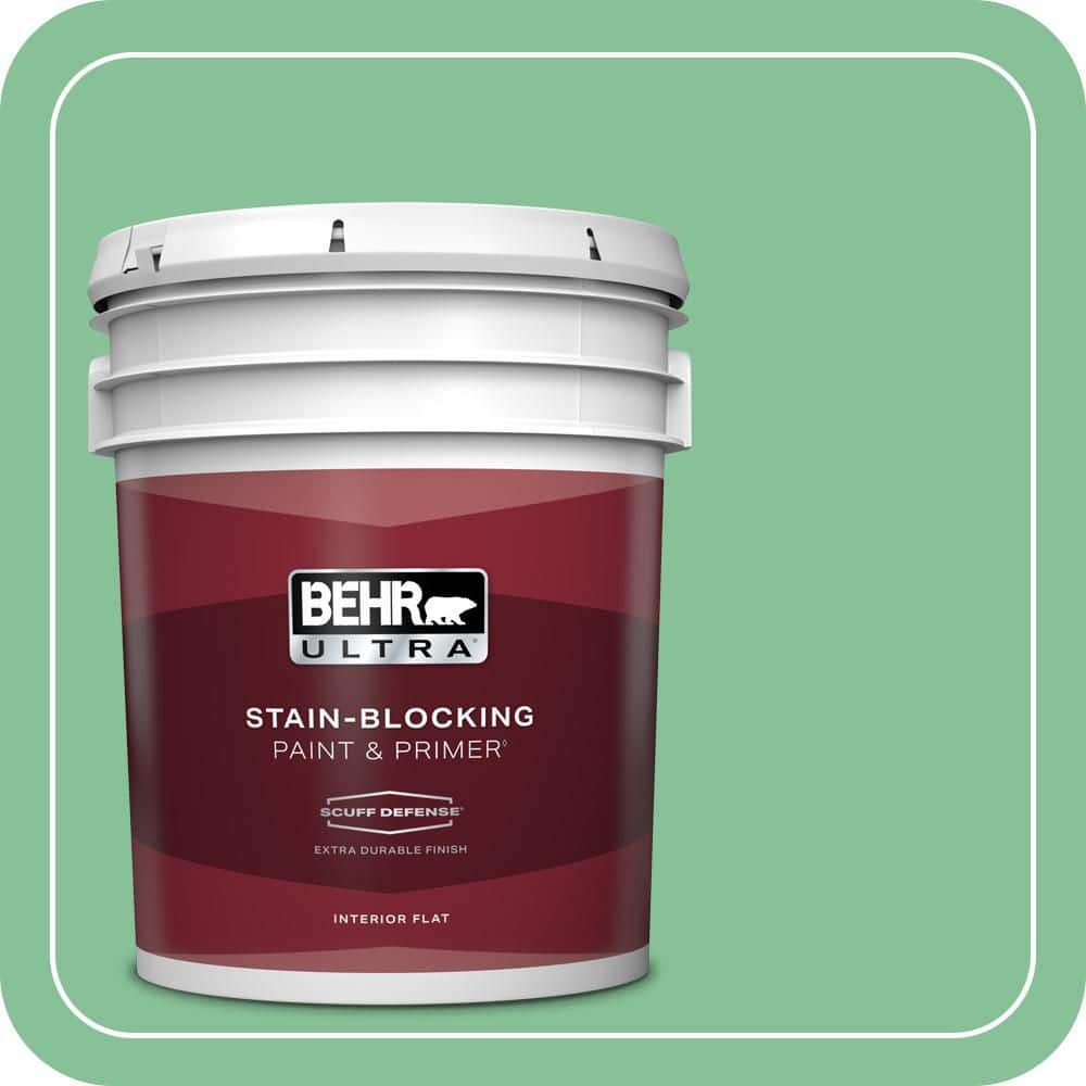 BEHR ULTRA 5 gal. #MQ6-40 Country Weekend Extra Durable Flat Interior Paint & Primer