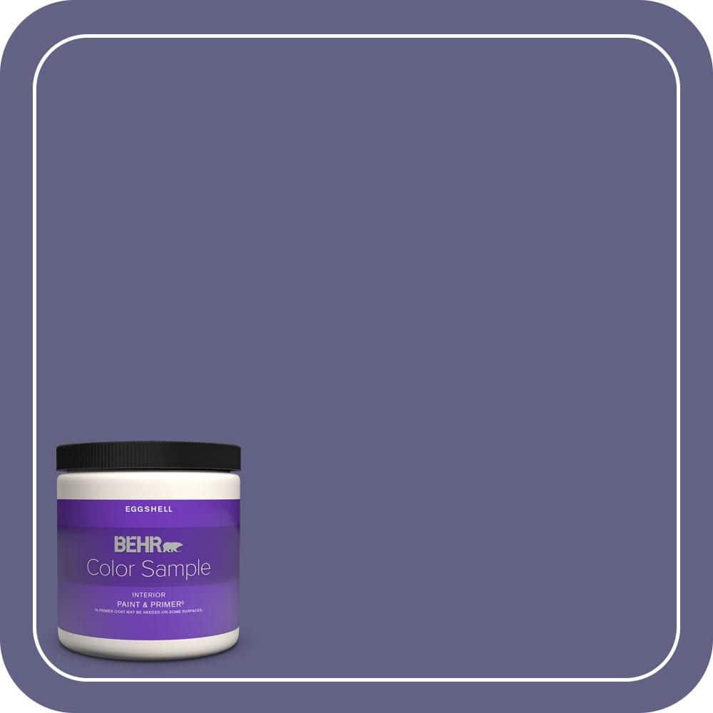 BEHR PREMIUM PLUS #640D-7 Pharaoh Purple Enamel & Primer Color Sample (1)