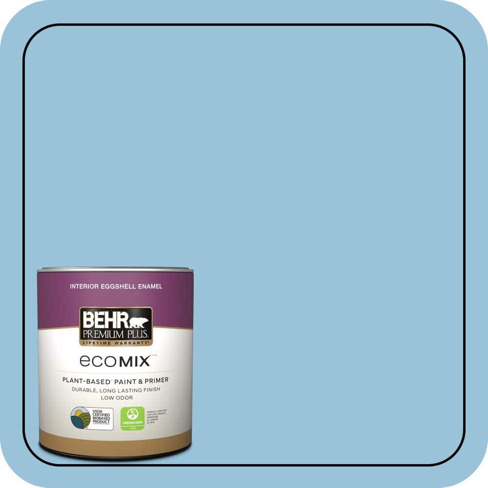 BEHR PREMIUM PLUS #560D-4 Madras Blue Enamel EcoMix Plant-Based & Primer (1)