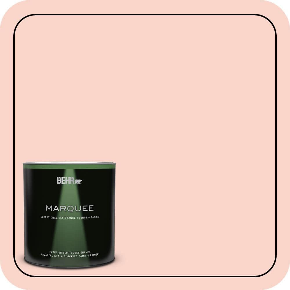 BEHR MARQUEE 1 qt. #P180-1 Deco Shell Semi-Gloss Enamel Exterior Paint & Primer