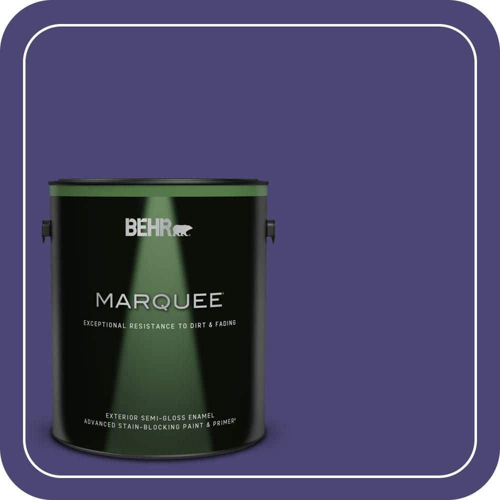 BEHR MARQUEE 1 gal. #MQ5-43 Dramatist Semi-Gloss Enamel Exterior Paint & Primer
