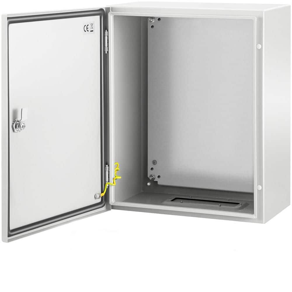 Vebreda 20 x 16 x 10 in. NEMA 4 x Steel Electrical Enclosure IP66 Waterproof Outdoor Junction Box with Mounting Plate