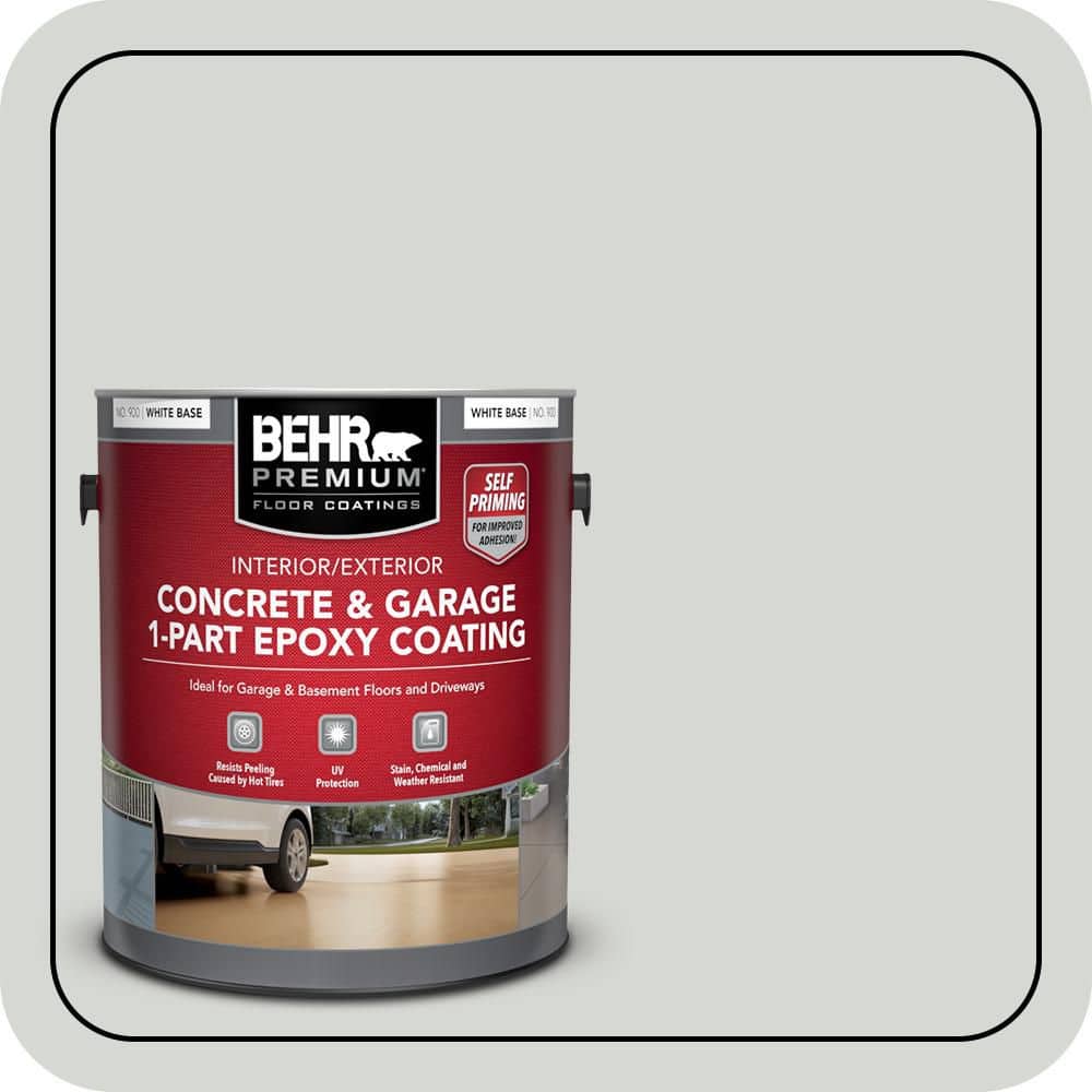 BEHR PREMIUM #PPU25-13 Self-Priming 1-Part Epoxy Satin Interior/Exterior Concrete and Garage Floor Paint (1)