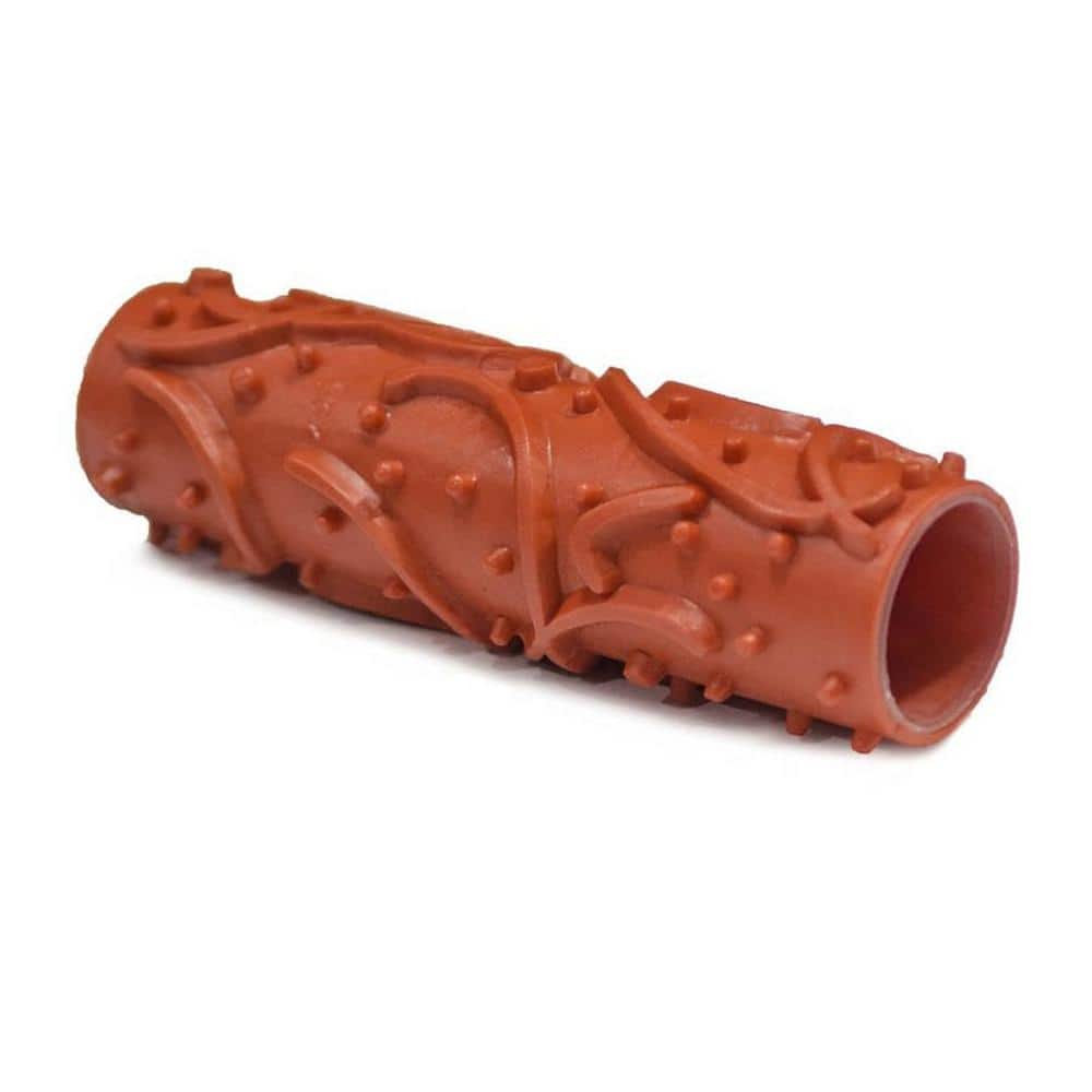 Bon Tool 7 in. Stucco Texture Roller - Trailing Floral (1)