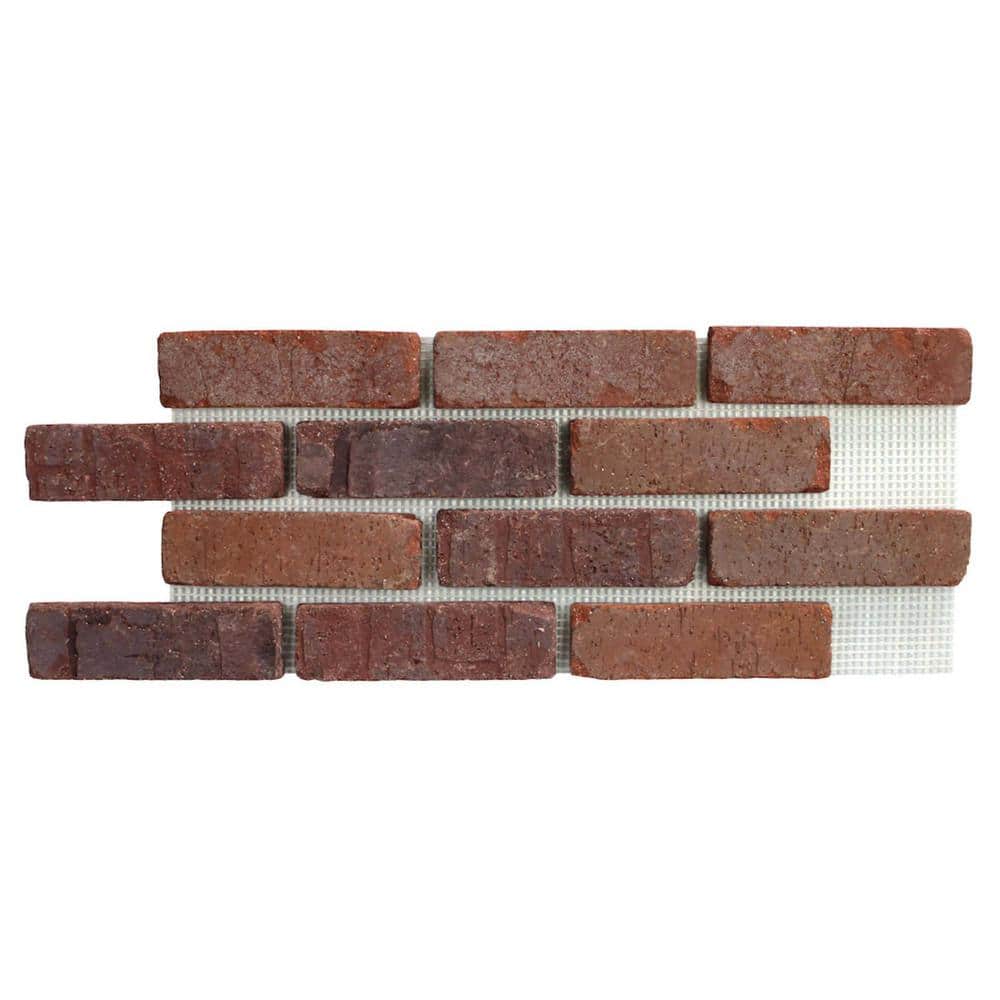 Old Mill Brick 28 in. x 10.5 in. x 0.5 in. Brickwebb Riviera Thin Brick Sheets (Box of 5-Sheets) (1)