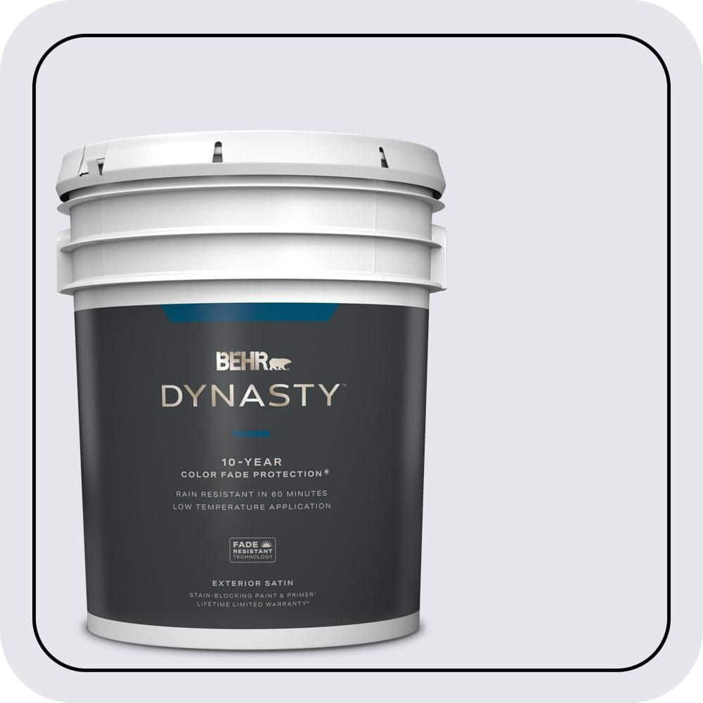 BEHR DYNASTY 5 gal. #620A-1 Graceful Satin Enamel Exterior Stain-Blocking Paint & Primer