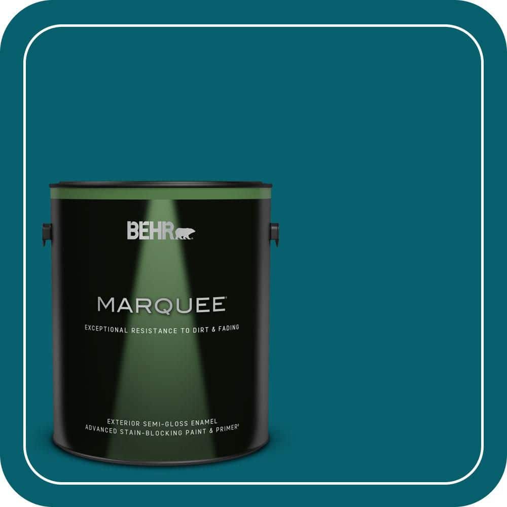 BEHR MARQUEE 1 gal. #T16-04 Galapagos Semi-Gloss Enamel Exterior Paint & Primer