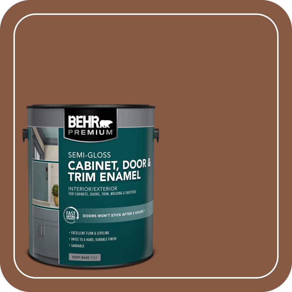 BEHR PREMIUM 1 gal. #SC-116 Woodbridge Semi-Gloss Enamel Interior/Exterior Cabinet, Door & Trim Paint