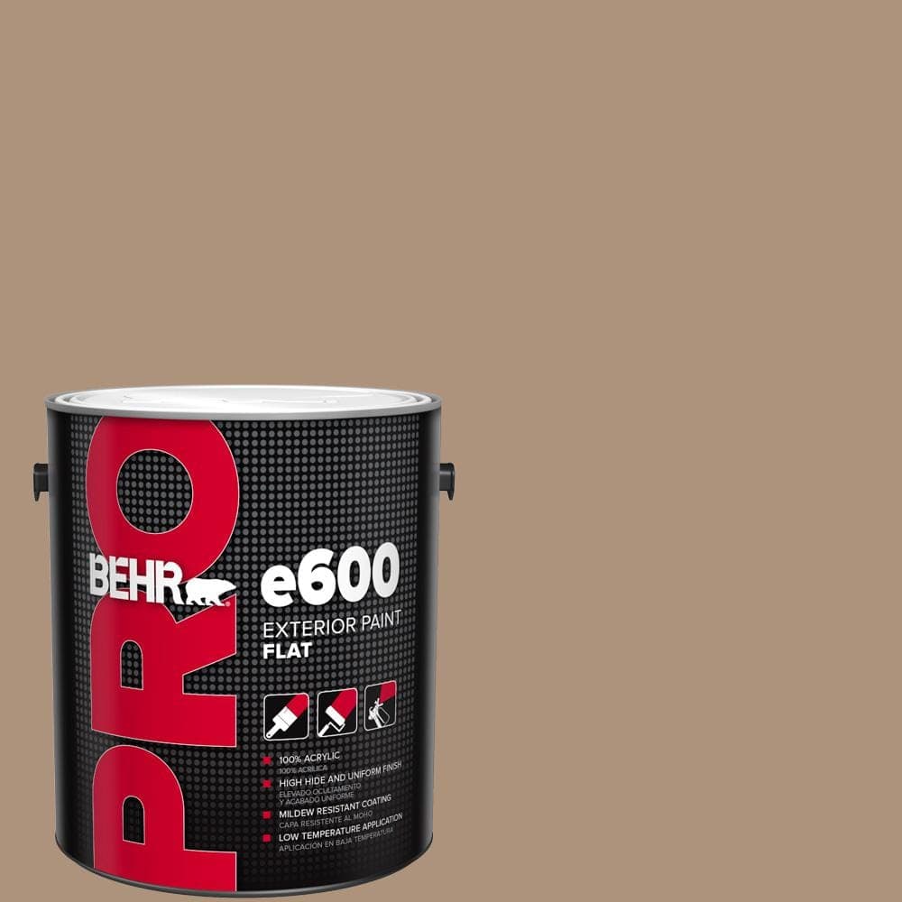 BEHR PRO 1 gal. #PPU4-04 Soft Chamois Flat Exterior Paint