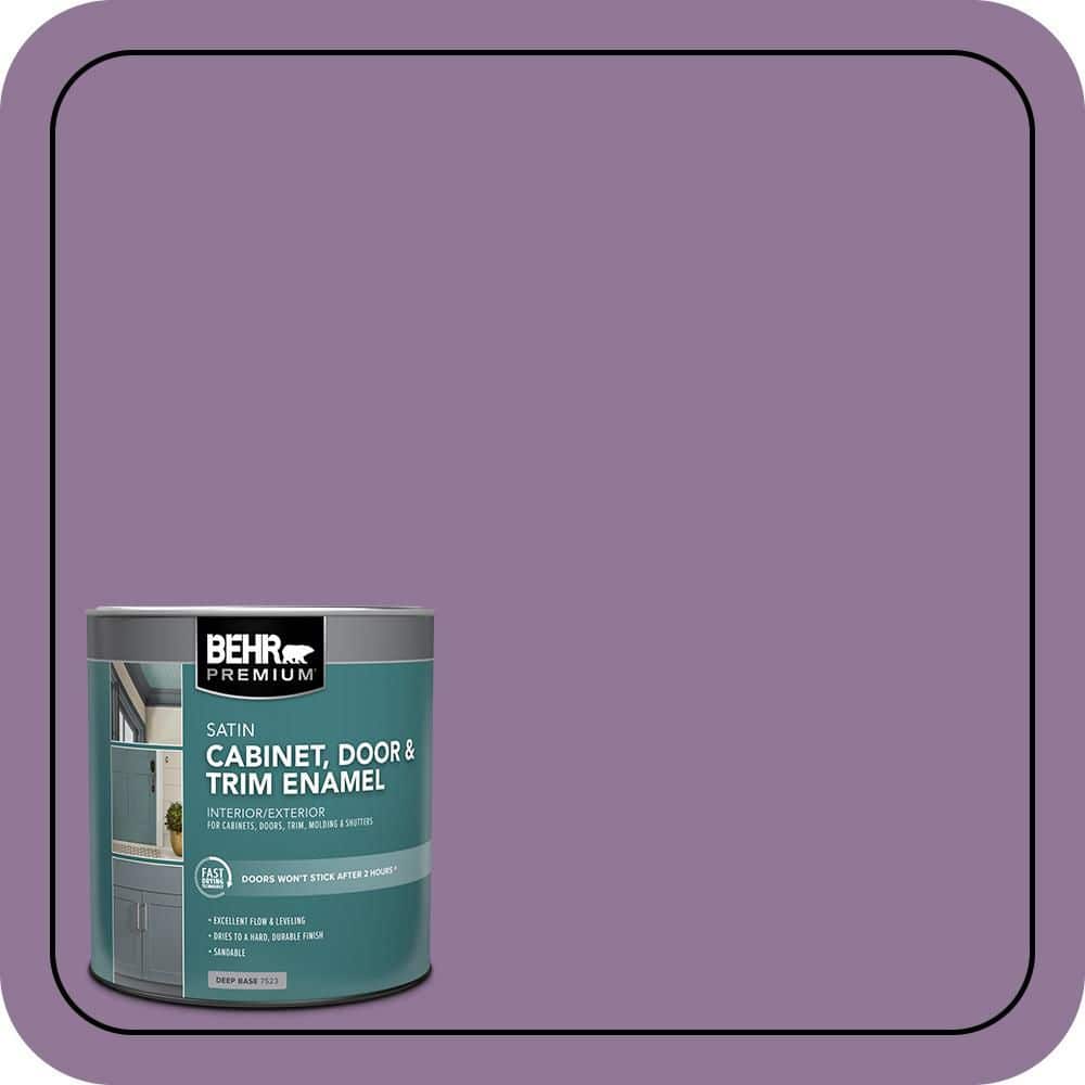 BEHR PREMIUM 1 qt. #M100-5 Passion Fruit Satin Enamel Interior/Exterior Cabinet, Door & Trim Paint (1)