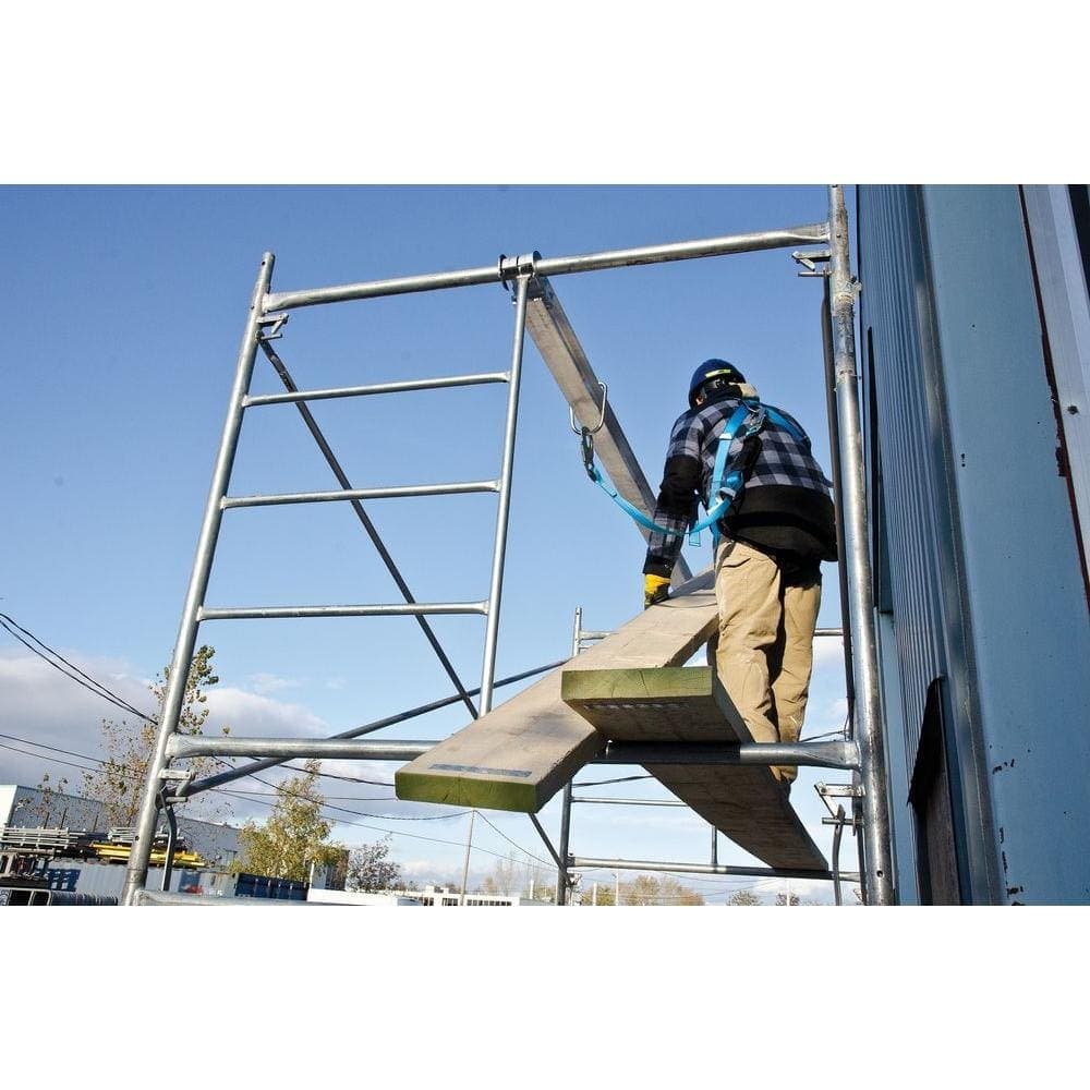 MetalTech 7 ft. Aluminum Horizontal Tie-Off Bar, Safety Improvement Work Tool for Stabilizing Scaffolding Platform (3)