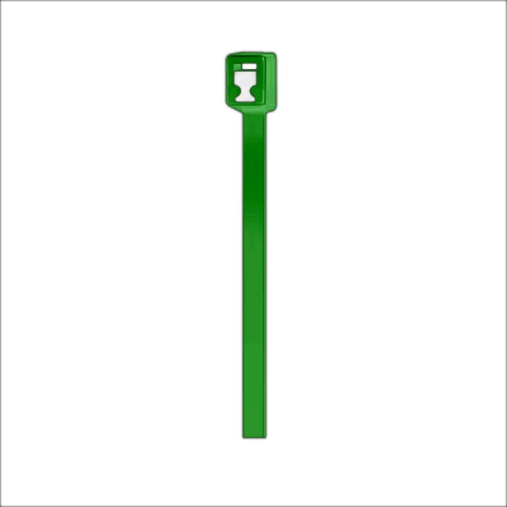Unbranded 11 in. Twist and Cut UL Listed UV Resistant Cable Zip Ties (500-Pack) (Green)