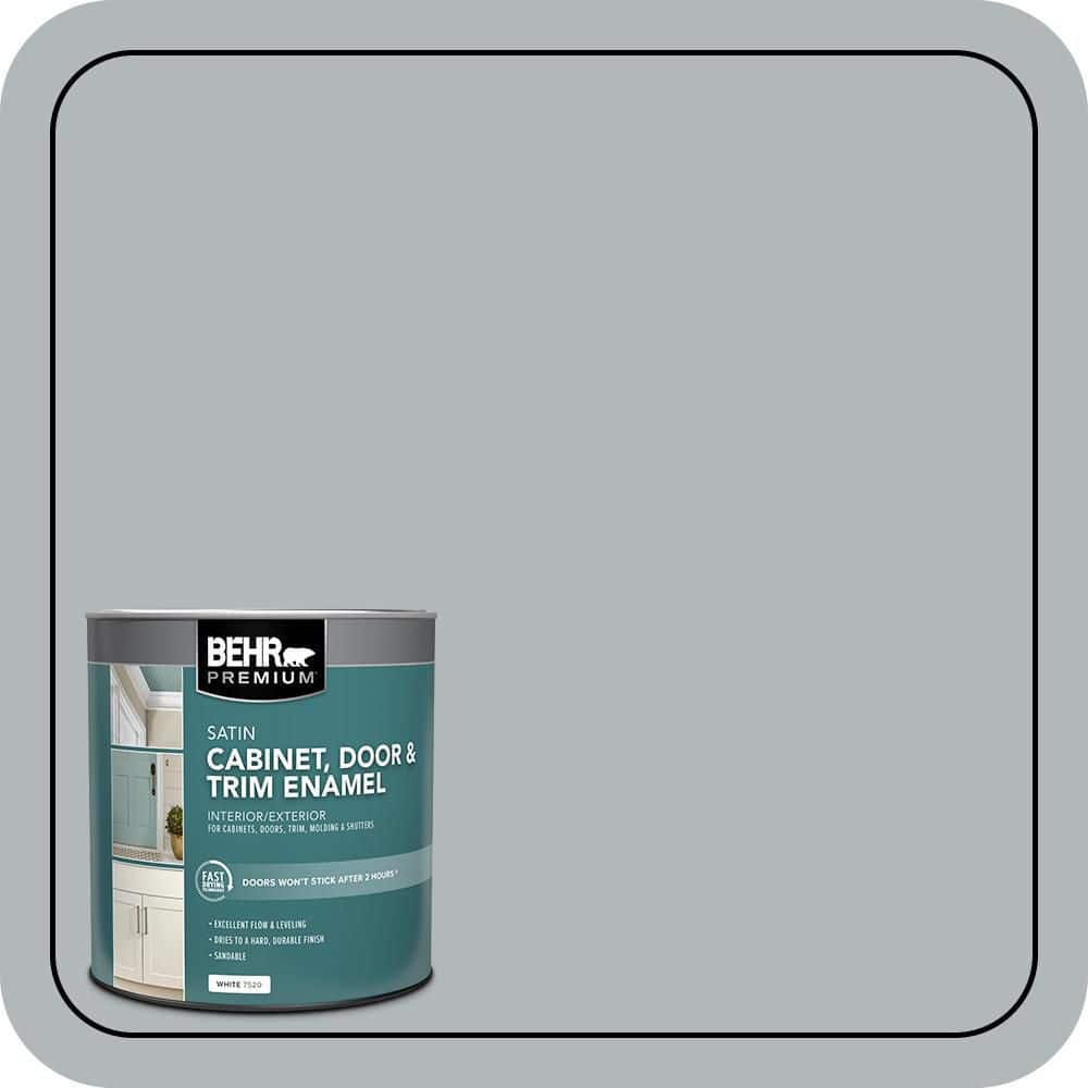 BEHR PREMIUM 1 qt. #N450-3 Meteor Shower Satin Enamel Interior/Exterior Cabinet, Door & Trim Paint (1)