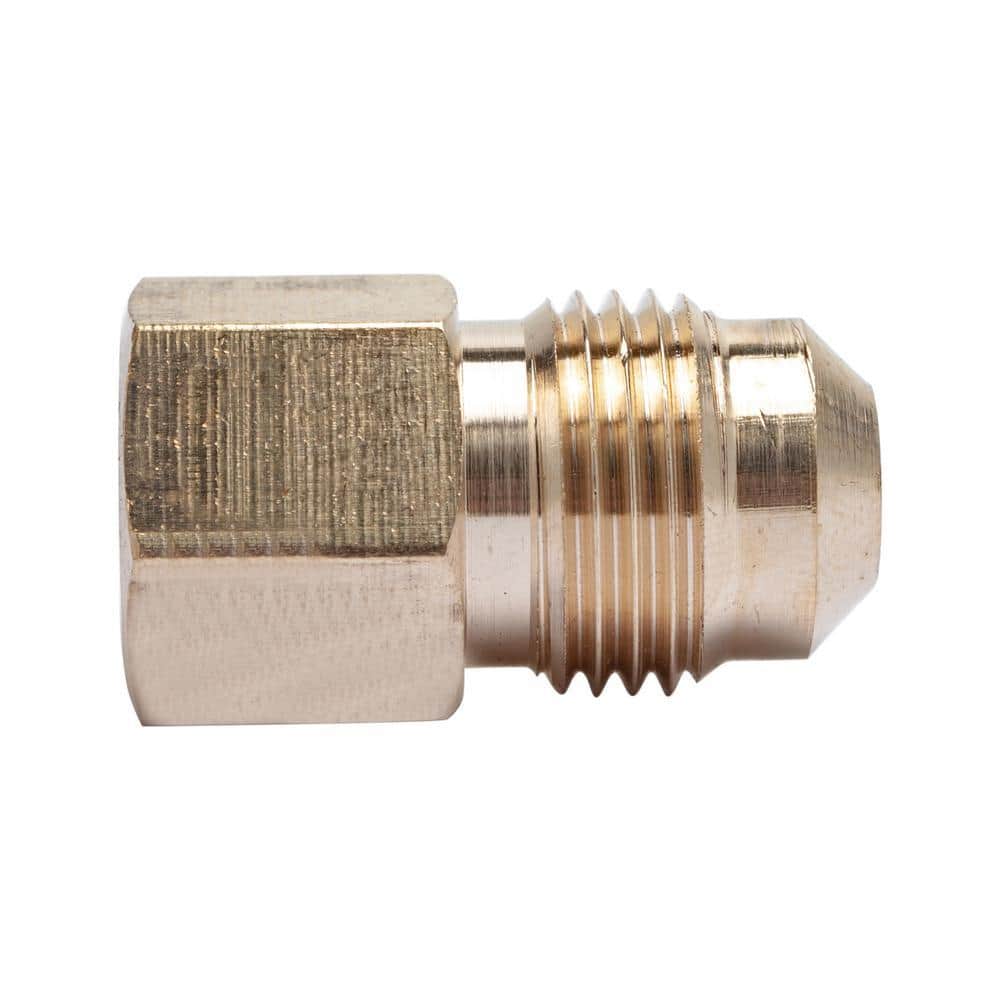 LTWFITTING 3/8 in. OD Flare x 1/8 in. FIP Brass Adapter Fitting (5-Pack) (1)