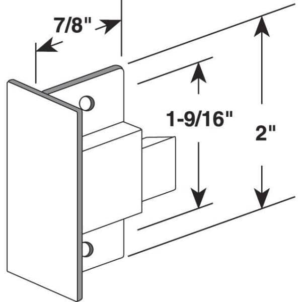 Prime-Line Sliding Window Lock Latch and Pull, Diecast (2)