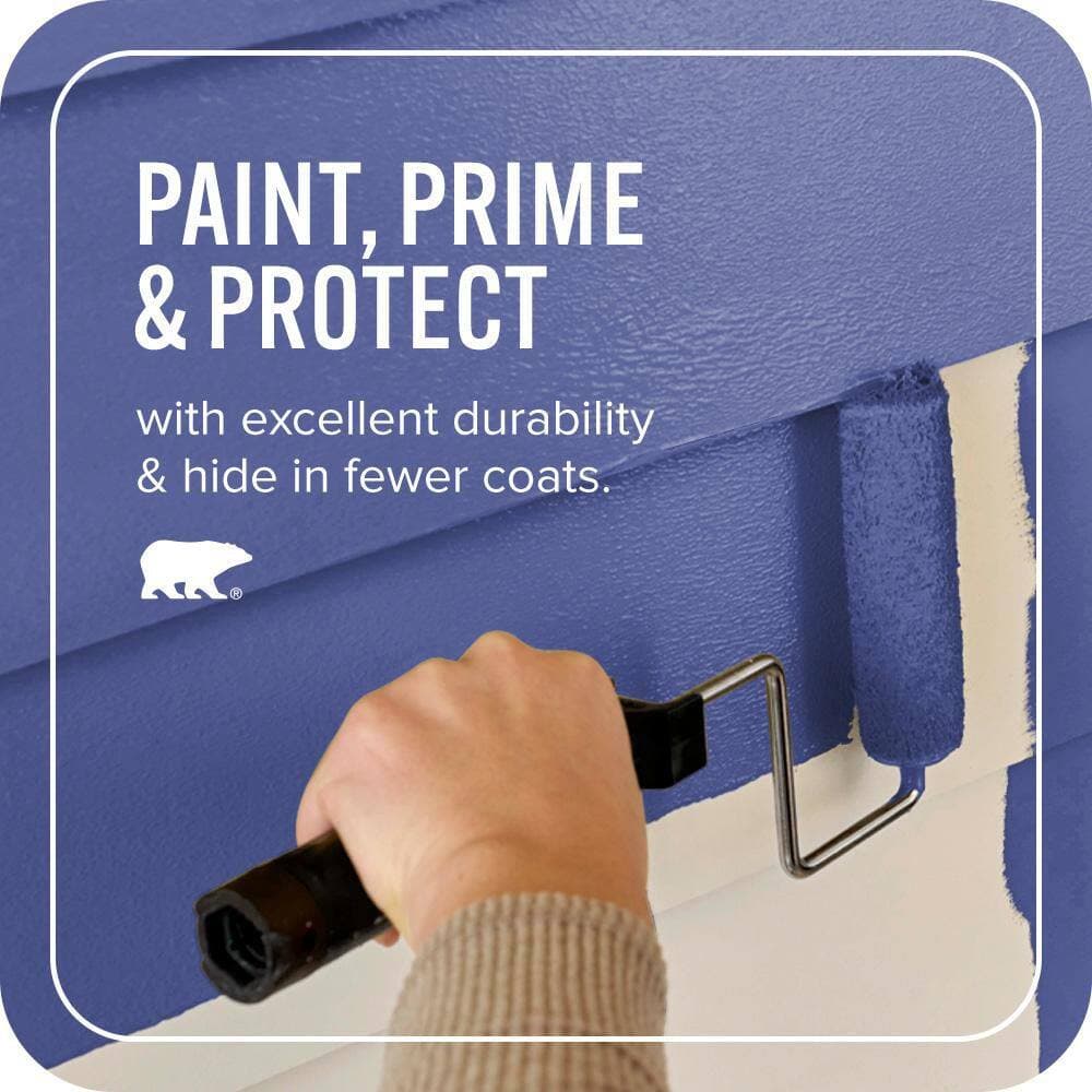 BEHR ULTRA 1 gal. #P540-7 Canyon Iris Satin Enamel Exterior Paint & Primer (3)
