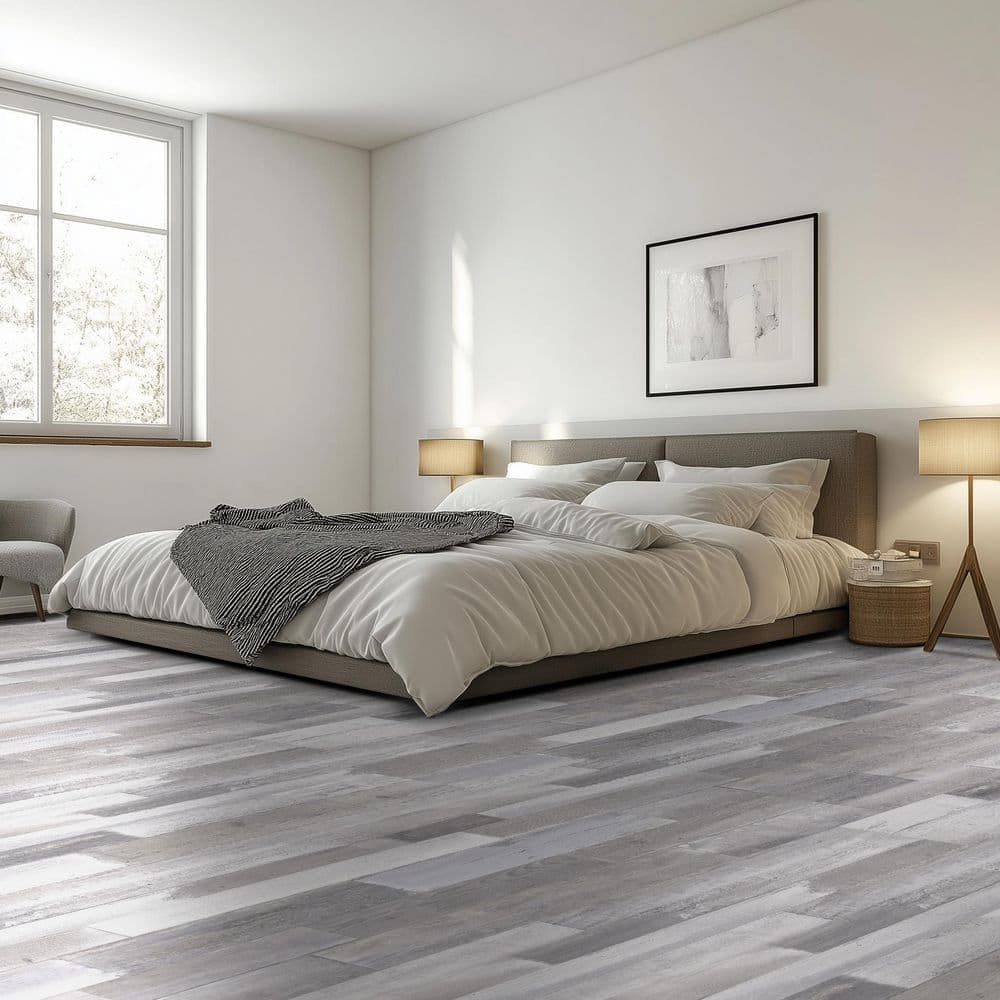 TrafficMaster High Creek 6 MIL x 6 in. x 36 in. Waterproof Click Lock Vinyl Plank Flooring (23.95 sq. ft. /case) (3)