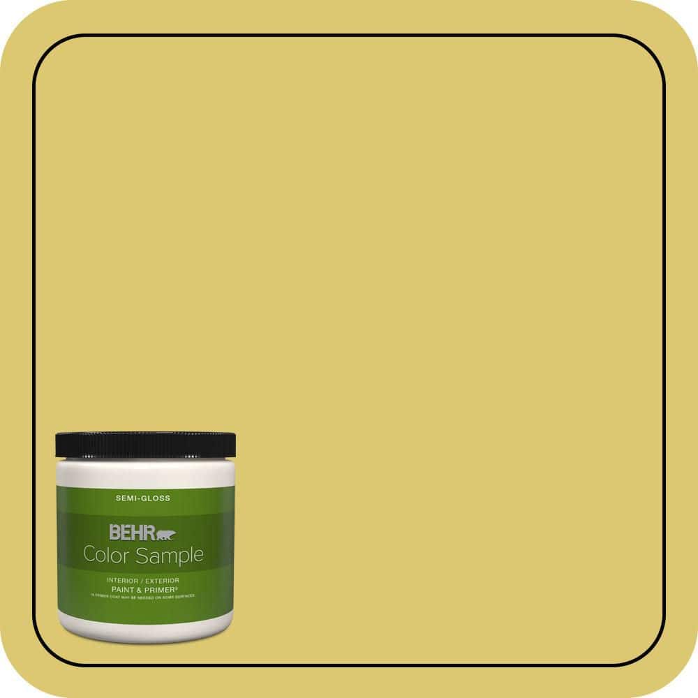 BEHR PREMIUM PLUS #P330-5 Midori Flat Interior/Exterior Paint & Primer Color Sample (1)