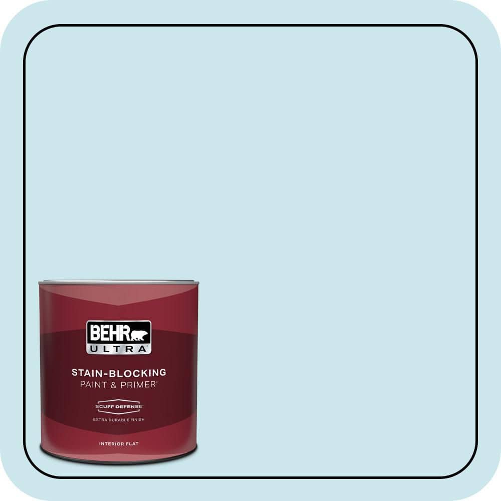 BEHR ULTRA 1 qt. #MQ3-52 Ethereal Mood Extra Durable Flat Interior Paint & Primer (1)