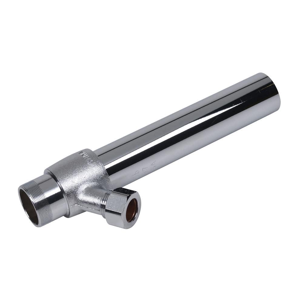 Oatey 1-1/2 in. x 3 in. 17-Gauge Chrome-Plated Brass Sink Drain Tailpiece Extension Tube with Trap Primer Branch (3)